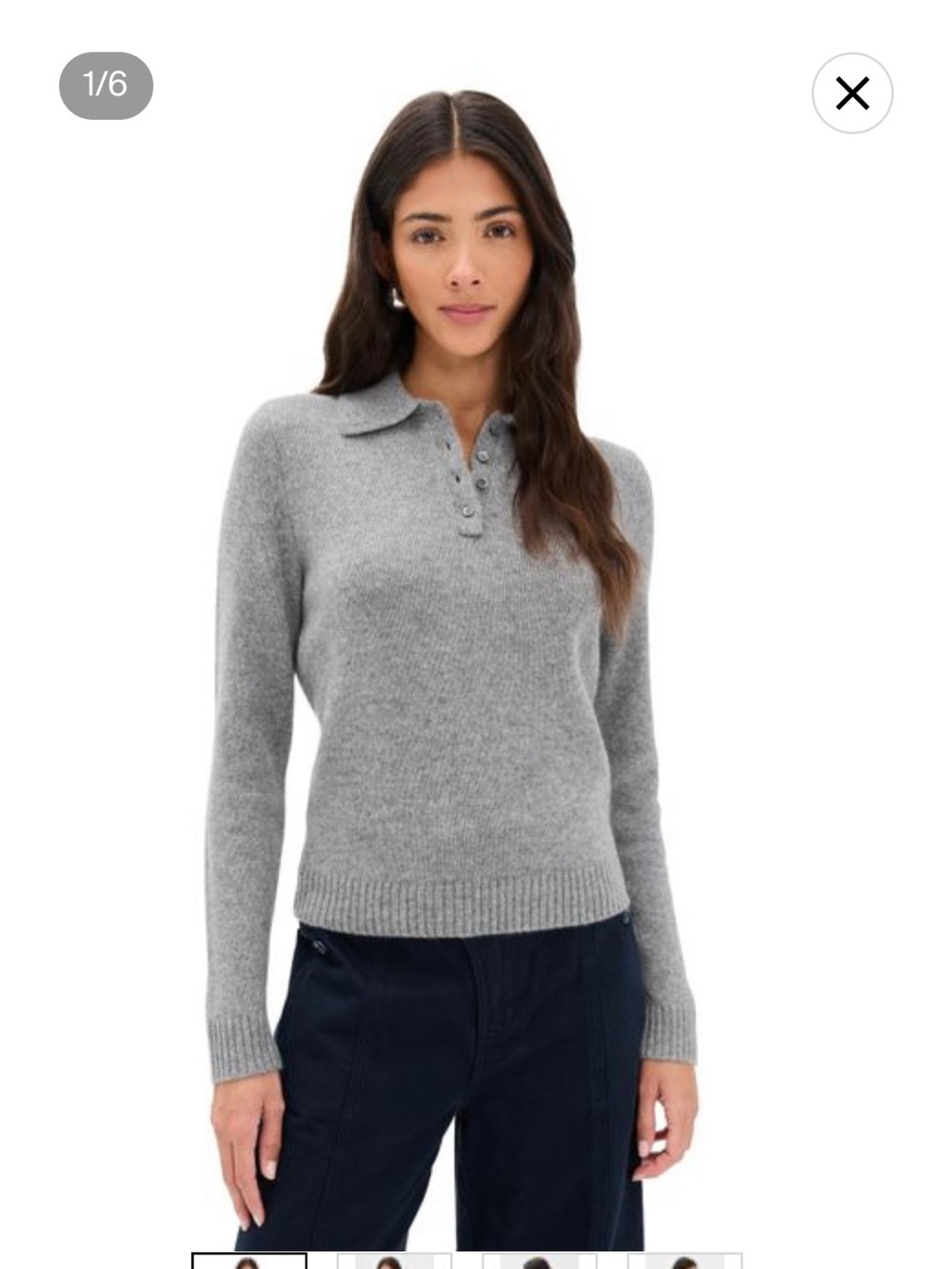 NWT Alex Mill Polo Cashmere Sweater Alice M